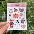 Stickervel in A6 formaat met herfst thema
