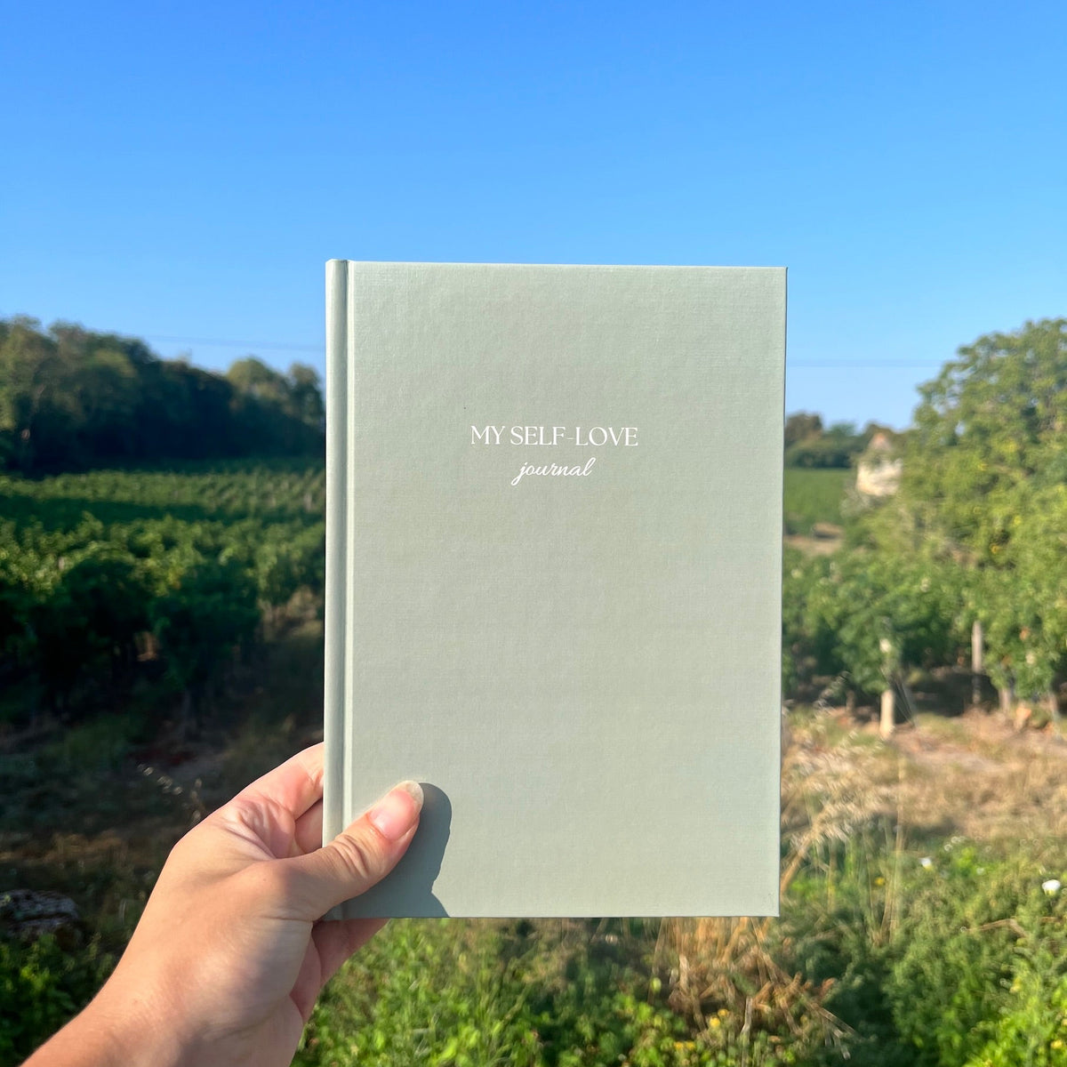 De My Self-Love Journal voorzijde in Sage