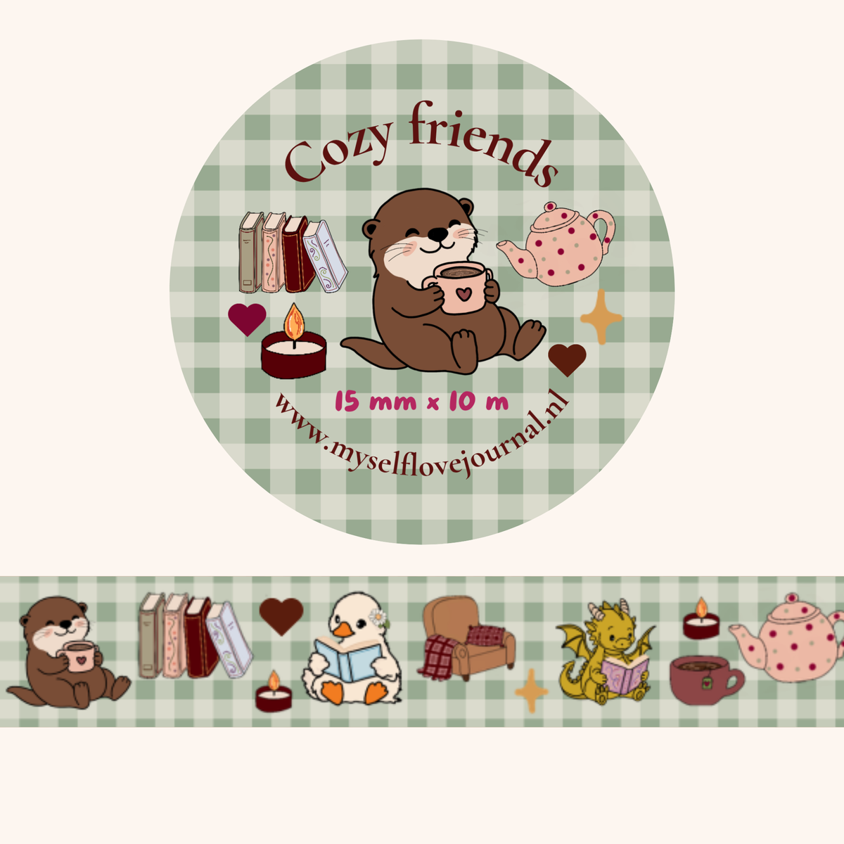 Washi tape Cozy Friends