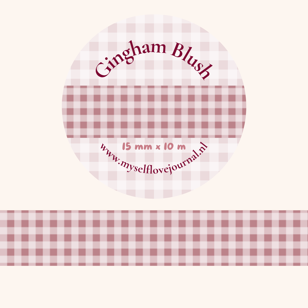 Washi tape Gingham Blush